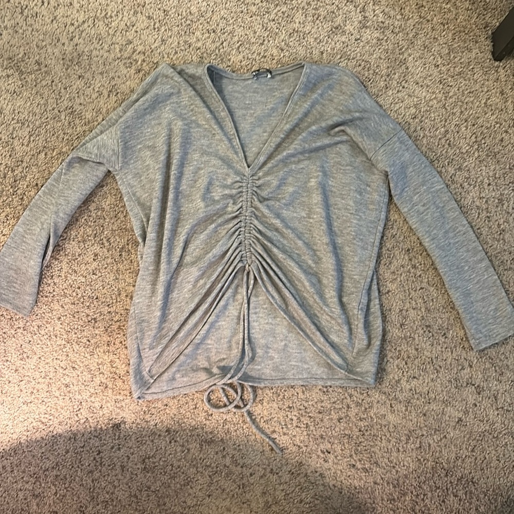Zara Grey Long Sleeve Sweater